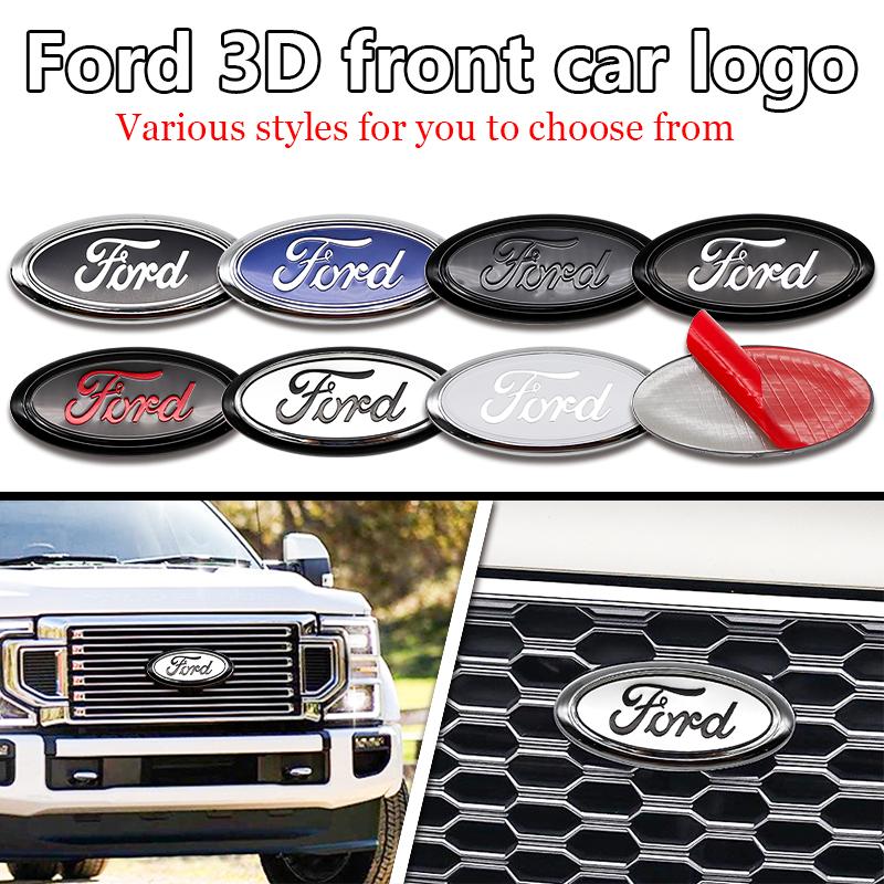 3D ABS Car Front Rear Badge Emblem 17.5cm For Ford Edge Ranger Focus Fusion Escape Auto Replacement Tuning Styling Accessories