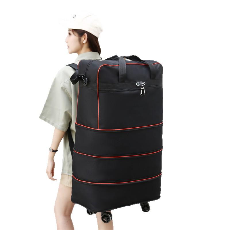Large Capacity Folding Travel Bag with Universal Wheels