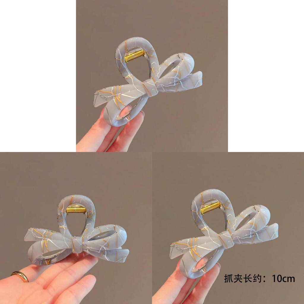 Butterfly Hair Claw With Gold Silver Thread For Womens Fashion Hair Accessories