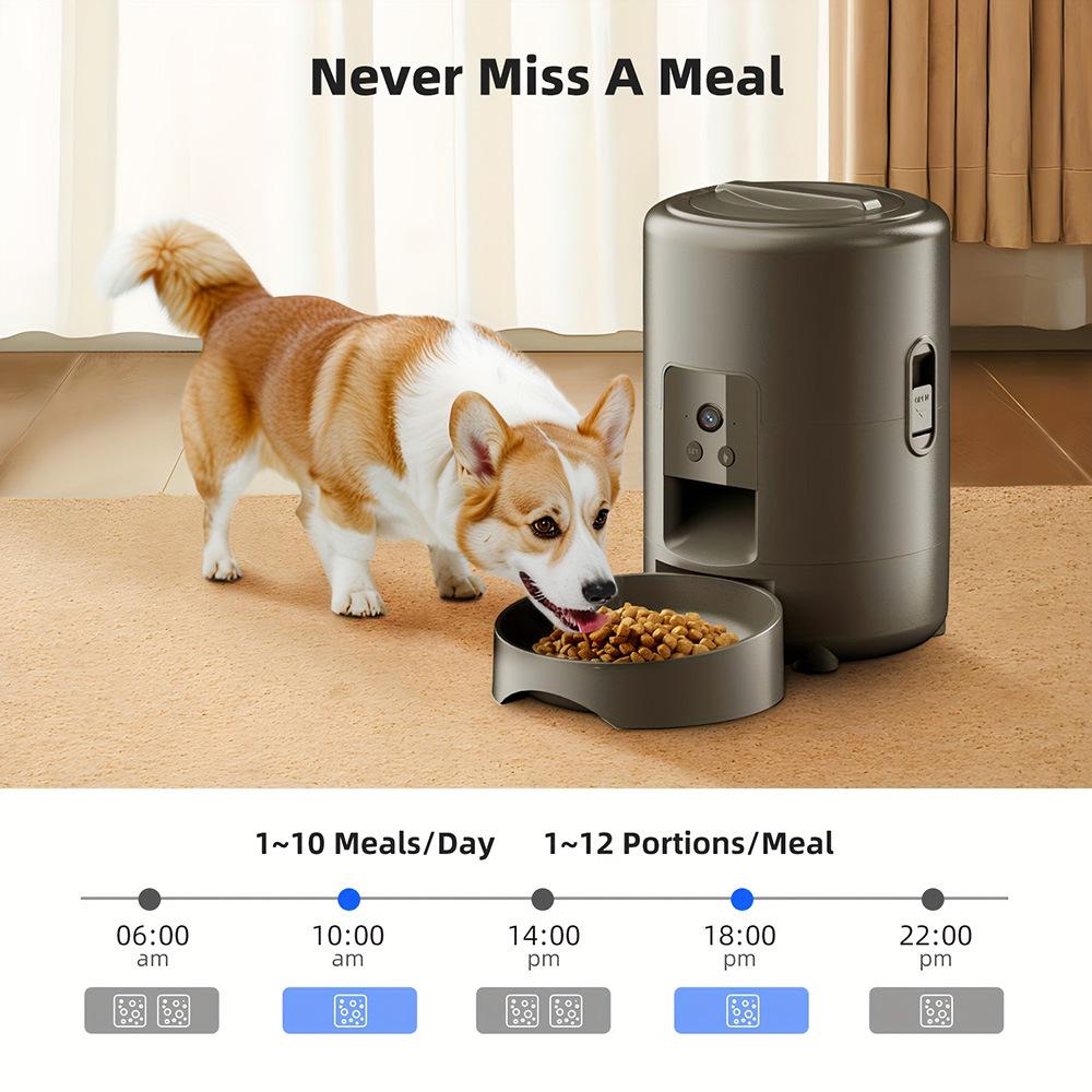 Smart Auto Cat Feeder with WIFI Camera & Remote Monitoring