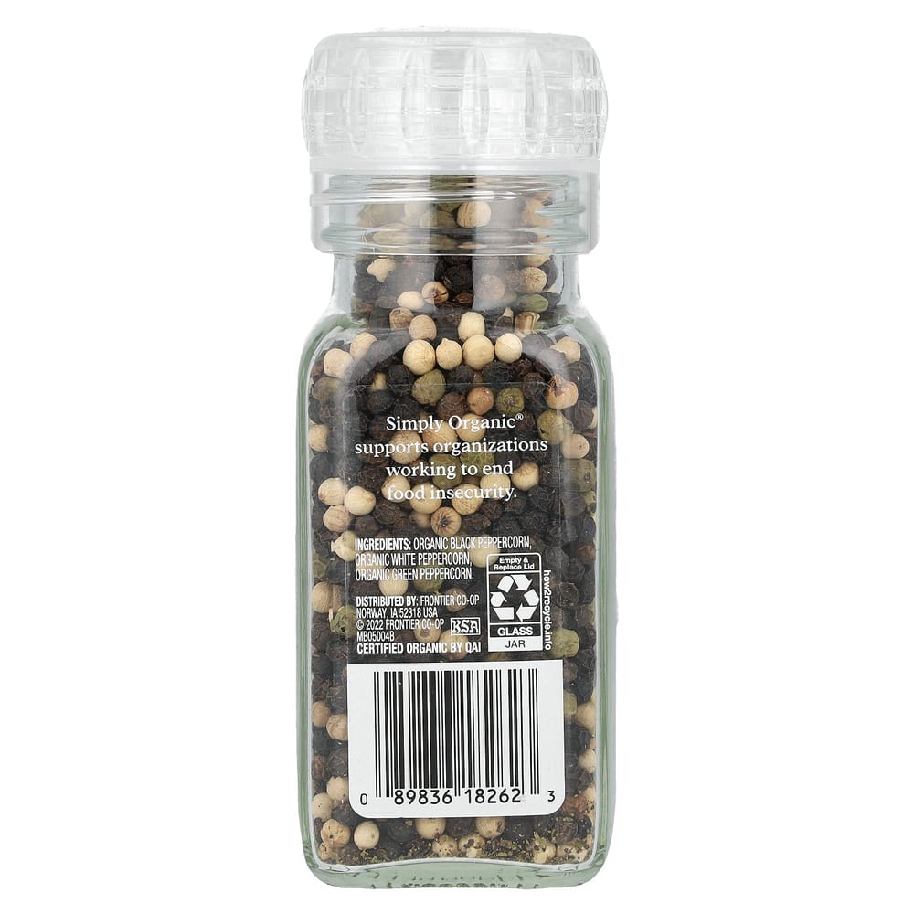 Simply Organic Pepper Grinder 85g (3.00 oz)