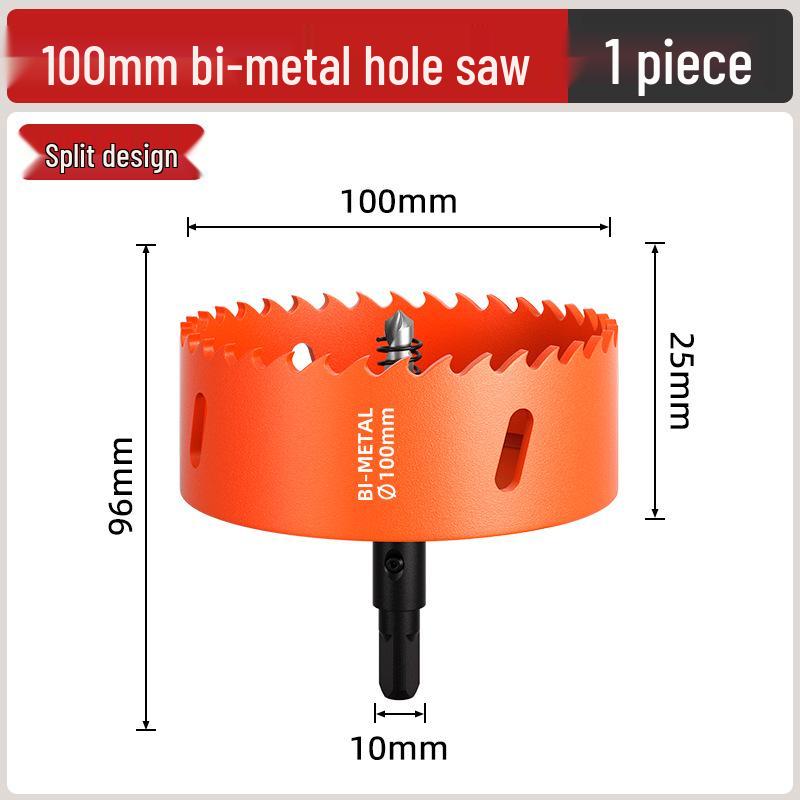 Pânză de găurit bimetalică pentru prelucrarea lemnului: Burghiu pentru Lemn, Gips-carton, Metal, Plastic și PVC - Măritor Găuri pentru Spoturi Încasetate 75mm.