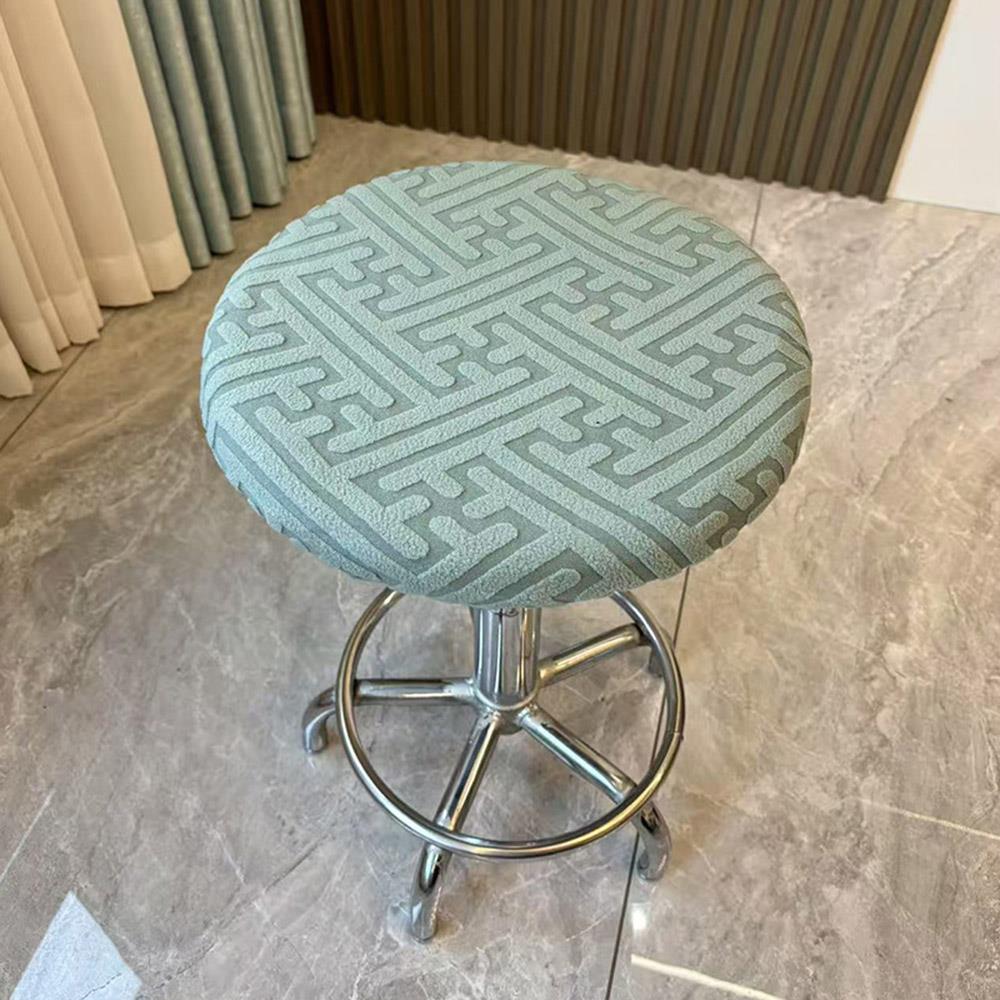 Round Stool Cover Elastic Dustproof Covers Fully Wrapped Swivel Chair Cover Home Decor Wear-resistant Chair Covers Home Textile