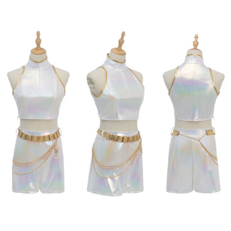 Kpop Demon Hunters Rumi Mira Zoey Cosplay Costume With Elastane For Anime Fans