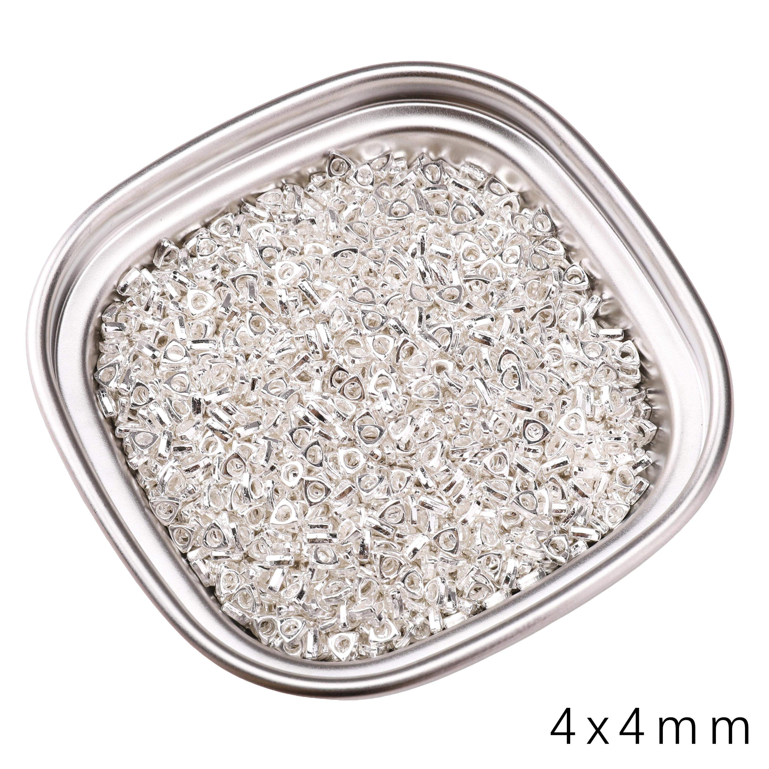 

Сплав Серия Бусин из Разбитого Серебра Аксессуары Шармы Подвеска Для Изготовления Ювелирных Изделий DIY Серьги Ожерелье Браслет 4x4mm 25pcs