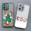 New Year Christmas Santa Claus Phone Case for IPhone 14 13 12 11 Pro Max Mini 15 Pro Max XS XR X 15 14 8 7 Plus Cute Back Covers