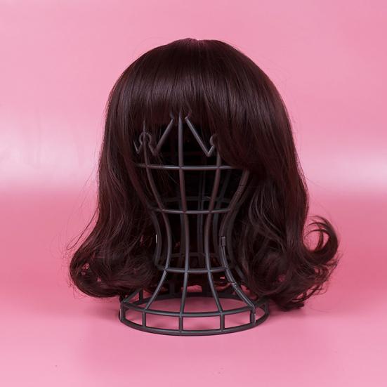 Holičský držák na paruku dutý bez uzlíků z umělé hmoty pro ženy na prodloužení vlasů stojan na paruku