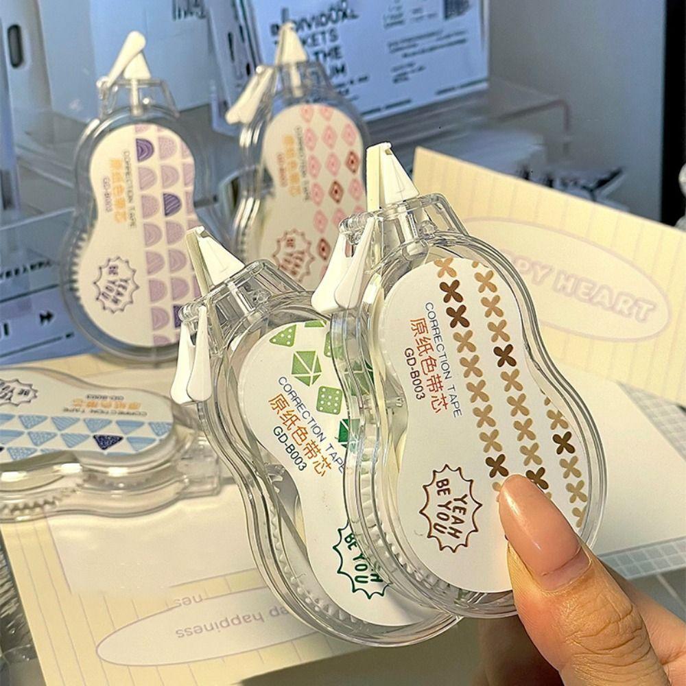 5pcs/Set Large Capacity Correction Tape Flip Design Student Alteration Tape  School Supplies