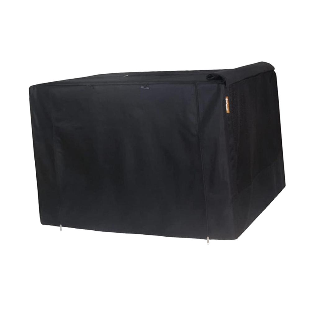 Pet Kennel Cover Black Breathable Warm Removable Lightweight Dog Crate 94cmx60cmx64cm