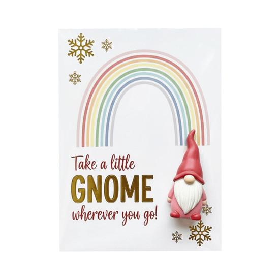 Yousheng Little Gnome Pocket Hug Cards Cute Mini Dwarf Figurines with Encouragement Blessing Cards Positive Gifts for Friends And Family