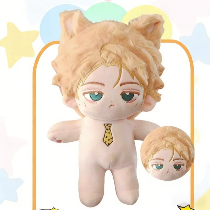 Jujutsu Kaisen Nanami Kento Fanmade 20Cm Cotton Plush Doll Cute Soft Stuffed Anime Toy Naked Doll With Ears
