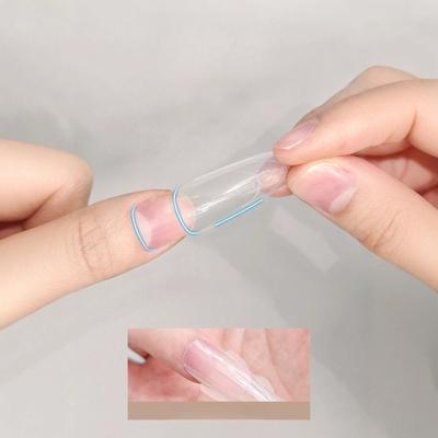 180PCS Sandwich Dual Nail Form Coffin Almond Nail Forms 14Size Reusable Top Bottom Forms Nail Art Extension Top Mold Bottom Mold