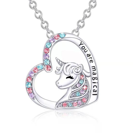 Kids Necklace Heart-shaped Personality Neck Decoration