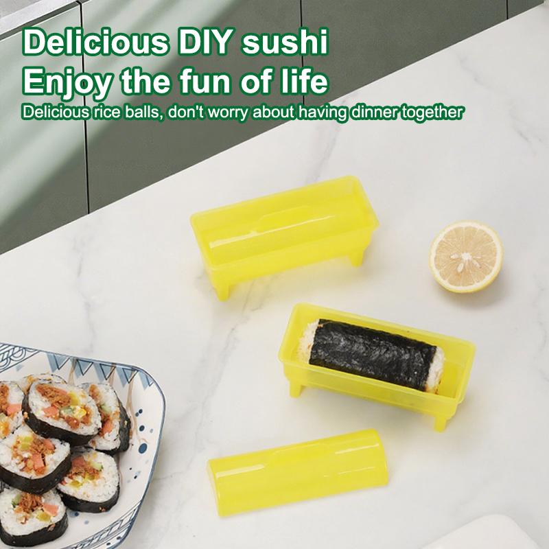 Household Sushi Rice Roll Mould Diy Sushi Cylinder Mold Maker Tools Non Stick Food Press Kitchen Bento Onigiri Rice Ball