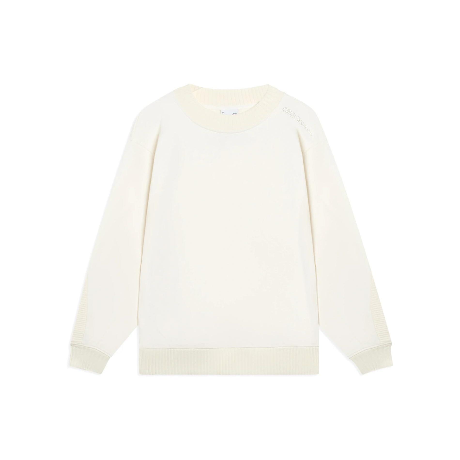 Li-Ning Counterflow Embroidered Logo Sweater  Creamy White  Men s AWDSI85-1 XL