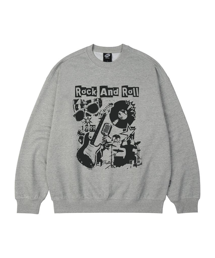 WILDROCK Rock Collage Oversized Sweatshirt_9 Col (A Type)
