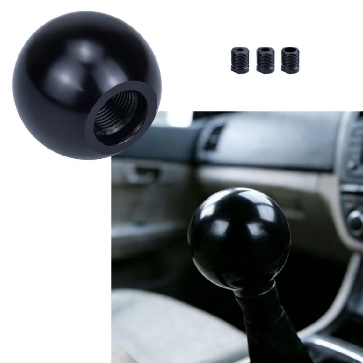 Round Ball Shifter Knob Universal for Various Cars Aluminum Ball Gear Shifter Knob Ergonomic Shape Comfort Grip