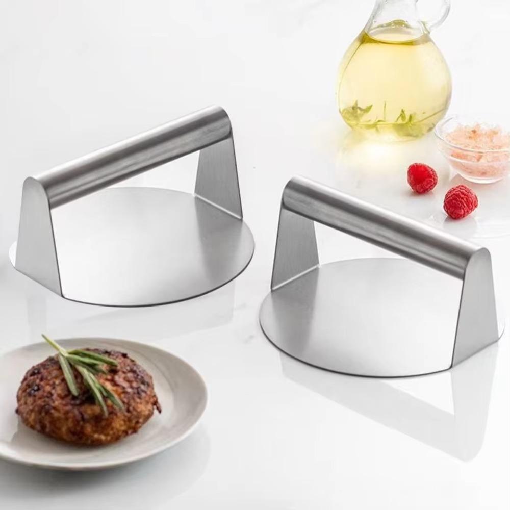 Grillpresse Edelstahl Smash Burger Presse Rostfrei Runde Edelstahl Grillpresse Burger Smasher Professionelles Kochen