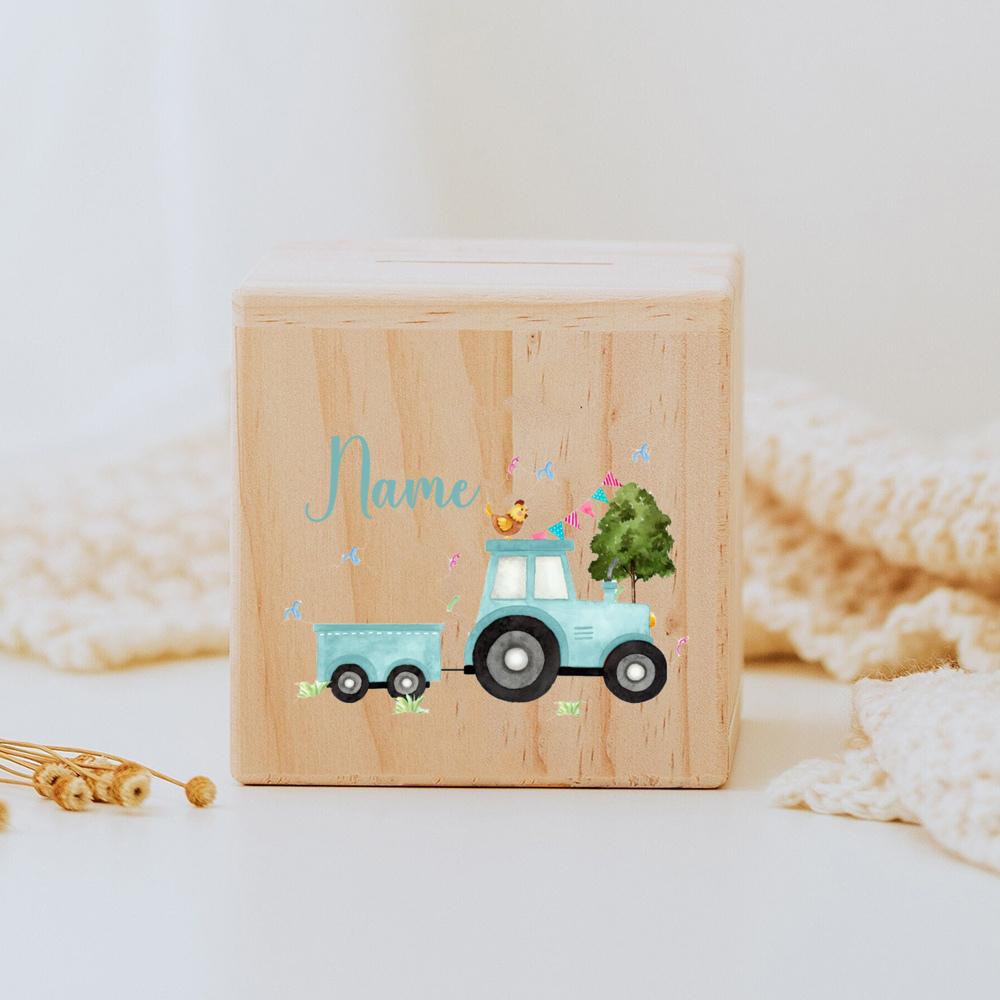 Personalized Wooden Piggy Bank for Kids, Personalized Animal Piggy Bank, Custom Name Gift for Toddler, Unique Birthday Gift
