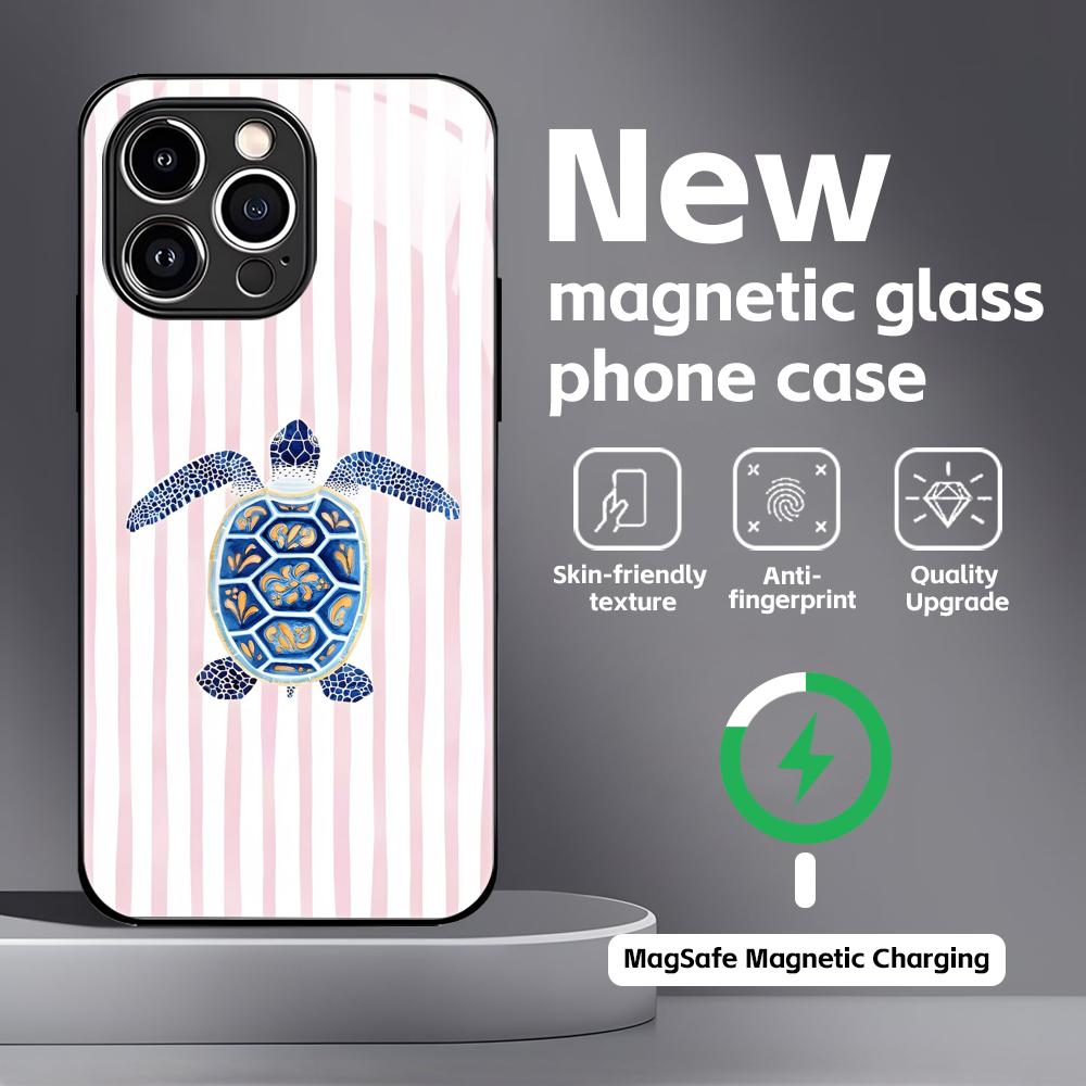 Marine life, crabs, lobsters  Phone Case For iPhone17 16 15 14 13 12 11 X XR XS 8 Plus Mini Pro Max Glass Magnetic Case