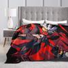 The Hedgehog Shadow Blankets Fleece Summer Air Conditioning Game Breathable Super Soft Throw Blankets for Bed Office Bedspread