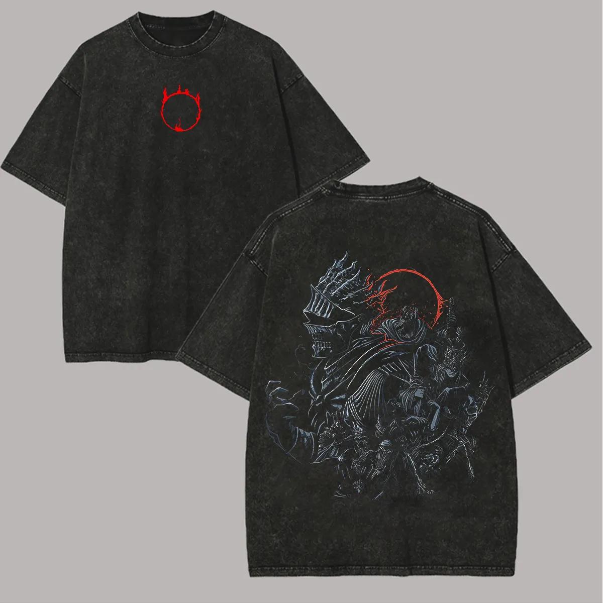 

Retro Washed Soulsthemed Tshirt Inspired By The Game Aesthetics of Soulsthemed Games Unisexs Gift for Womens Tshirt M
