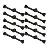 10pcs Handmade Chinese Frog Buttons Traditional Bead Embellished Fasteners Ethnic Clothing Accessories