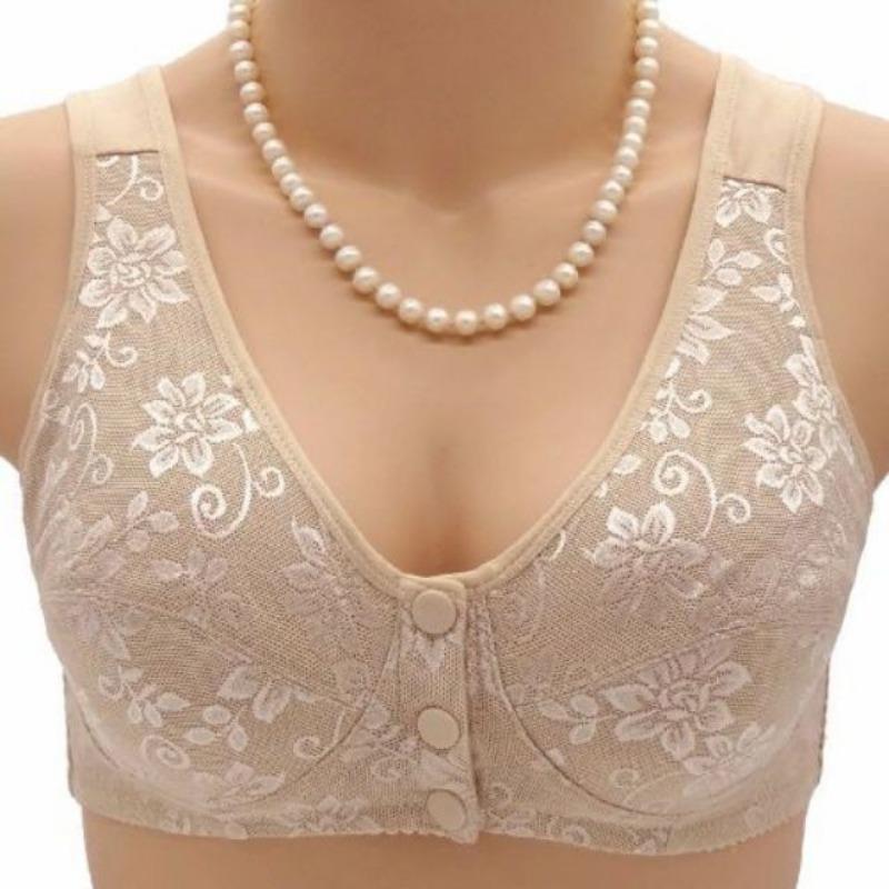 

Большой бюстгальтер с передней застежкой, жилет для женщин среднего и пожилого возраста, хлопковое нижнее белье для пожилых 100B