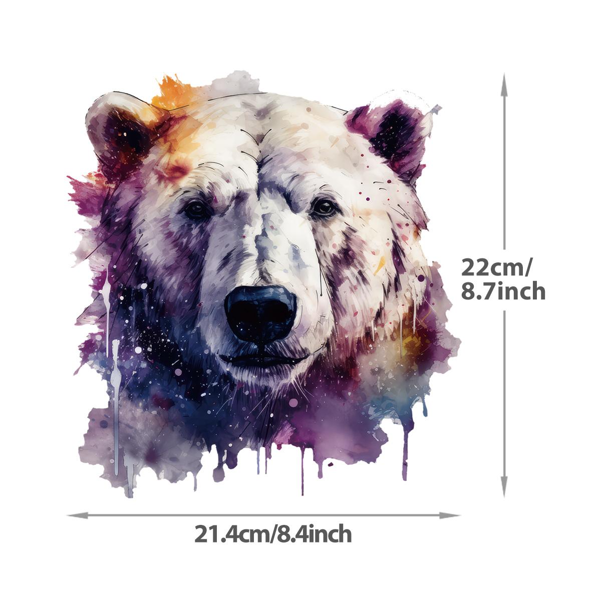 

Коричневый медведь, термонаклейка на заплатку, термопереводная виниловая наклейка HTV для ткани, самодельная одежда, сумки, шляпы, поделки