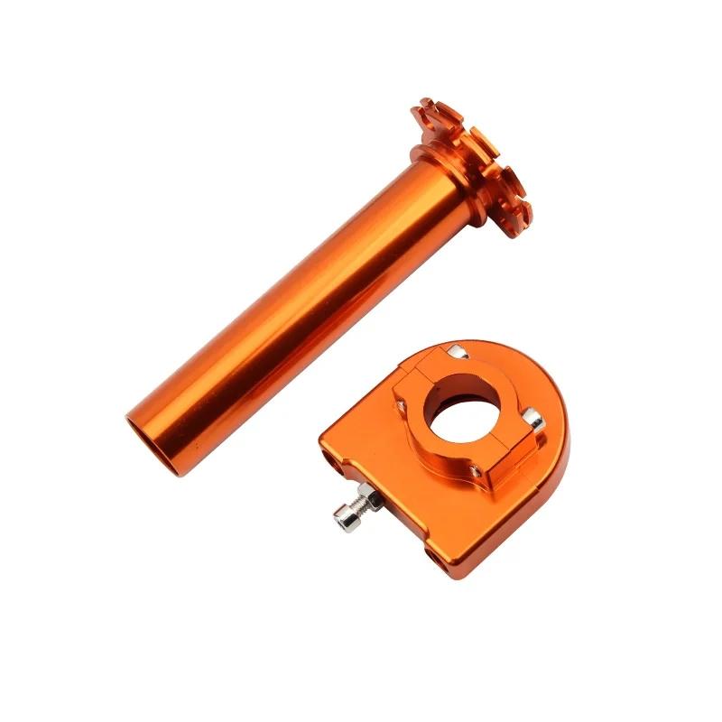 7/8" 22mm Aluminium Gasgriff Drehgriff Schnellgas Gasgriff mit Kabel für Motorrad Dirt Pit Bike 50cc 110cc 125cc