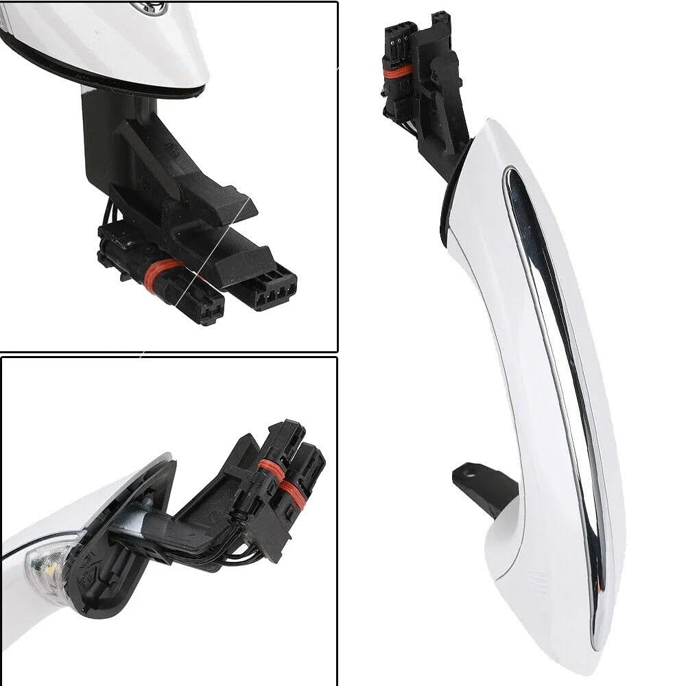 4X White Outer Exterior Comfort Access Door Handleset for BMW 5 6 7 Series