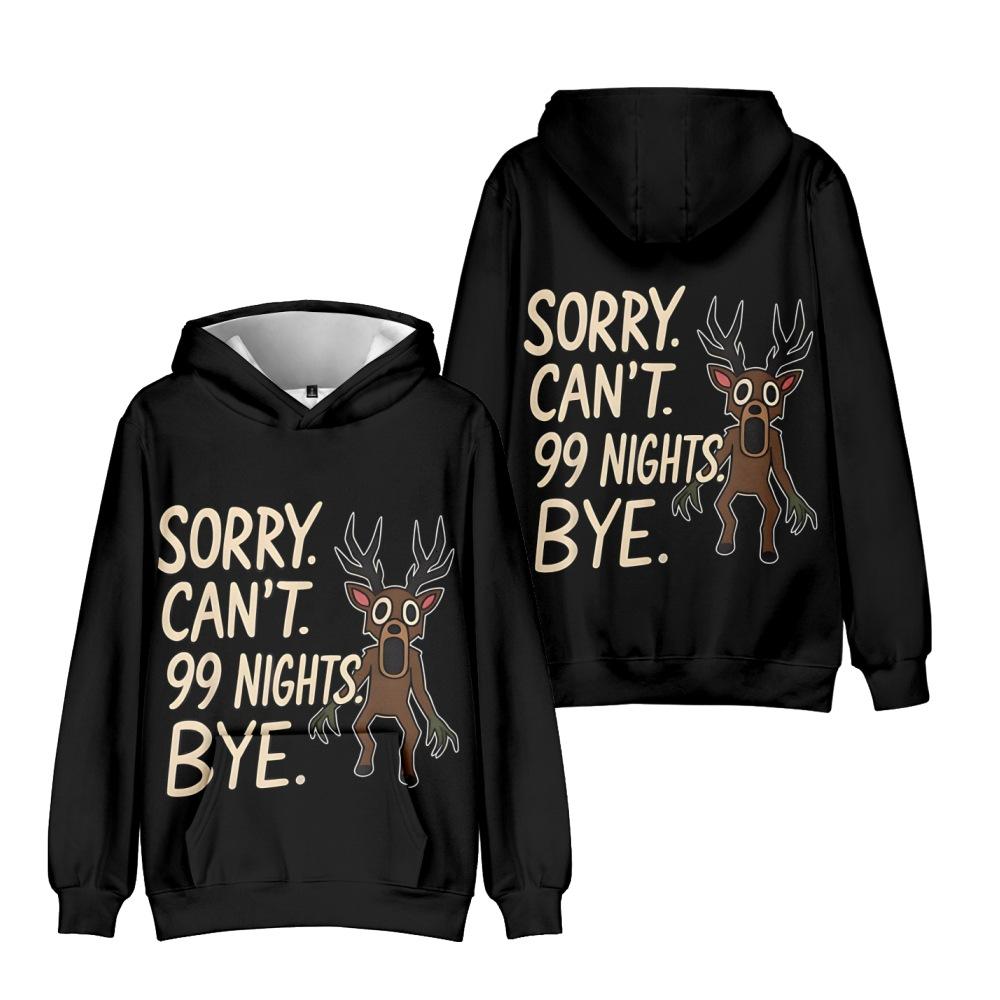 99 Nights In The Forest Anime Hoodie Cartoon Hoodie Streetwear Hooded Sweatshirt Men Women Cosplay Sports