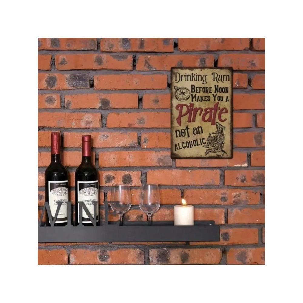 Vintage Metal Bar Sign Rum Poster Wall Decor