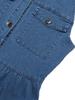 Women's European & American Sleeveless Denim Dress - Spring/Summer Fashion, Slimming, Single-Breasted