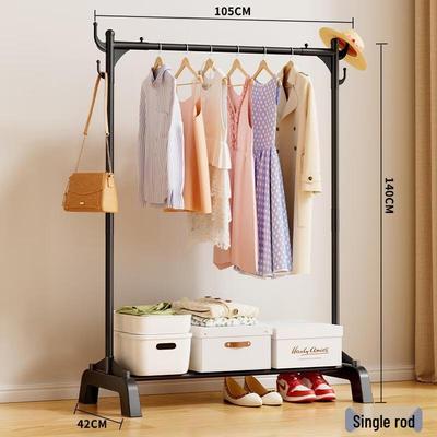 HANDUNYOU Floor-Standing Single Rod Garment Rack