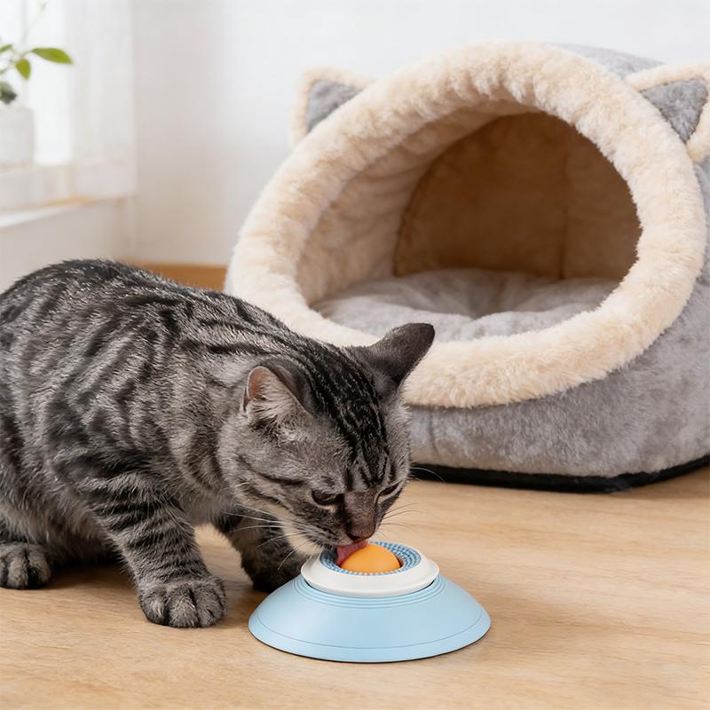 Interactive Pet Puzzle Toy with Licking Mat Tongue Cleaning Slow Feeder for Dogs/Kittens Suitable for Corgi/Cats Multiple Breeds