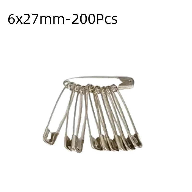 Silberne Sicherheitsnadeln DIY Nähwerkzeuge Zubehör Edelstahl Nadeln Große Sicherheitsnadel Kleine Brosche Bekleidungszubehör