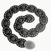 Wide Disc Belt for Women - PU Leather Western Cowboy Cowgirl Waist Belts