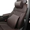 Luxury Leather Car Neck Pillow For Mercedes Benz Badge Interior Supplies Waist Pillows Backrest Headrest Cushion Auto Accessorie