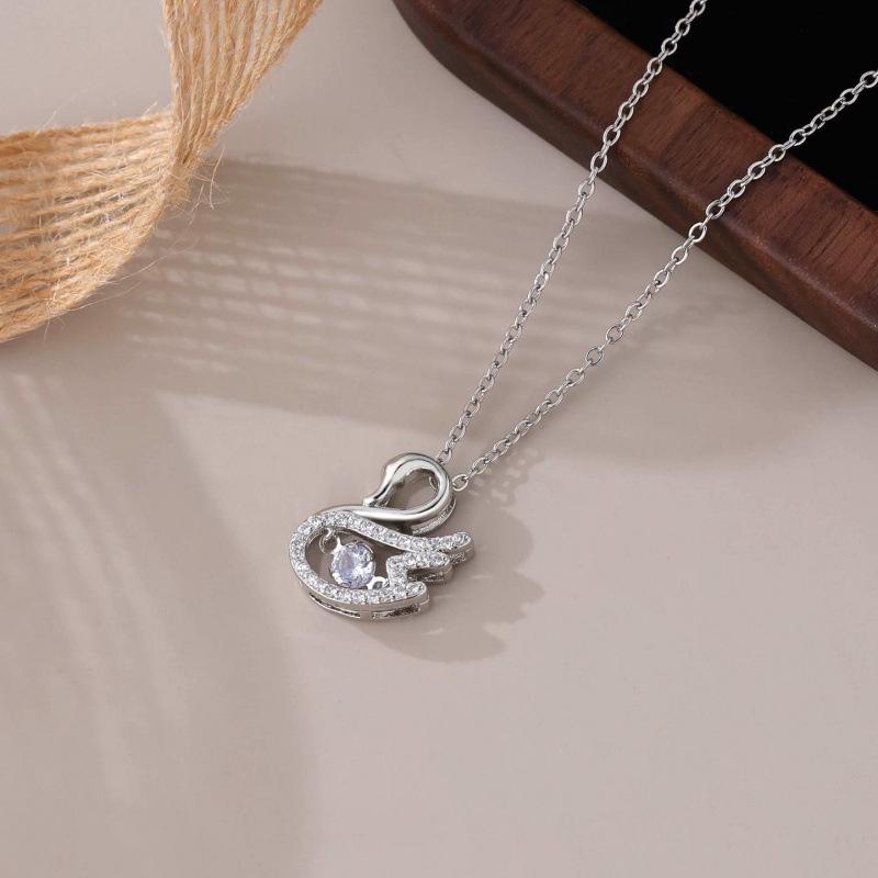 Elegante Collana a Cigno per Donna - Elegante e Versatile Catena per Clavicola Regalo per Fidanzata