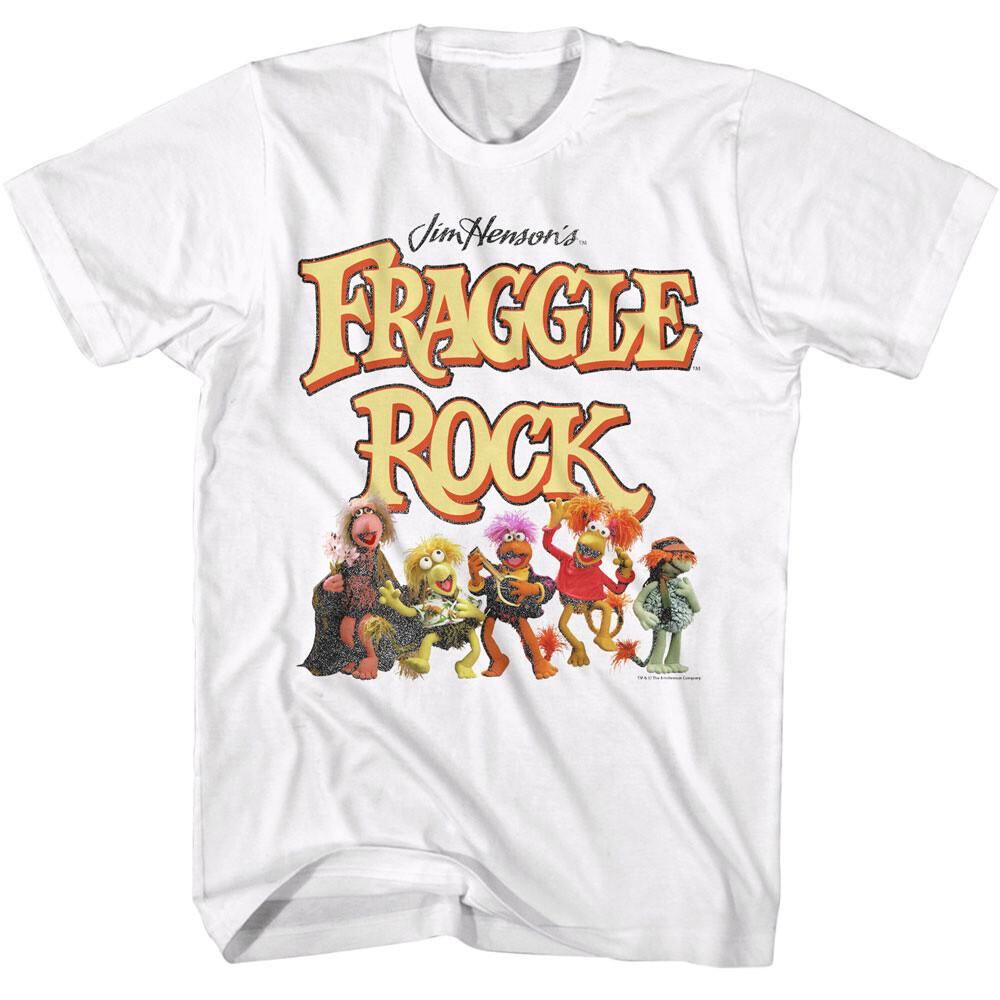 Fraggle Rock Jim Henson Fraggles With Logo Men T Shirt 80 Puppeteer XL