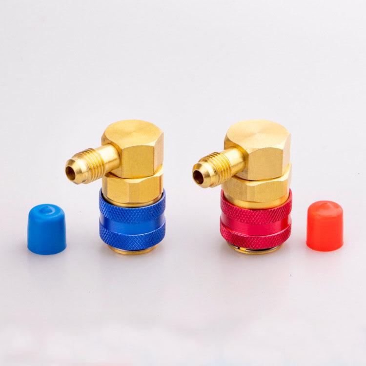 R134a Quick Coupler High/Low Pressure AC Refrigerant Adapter Tool