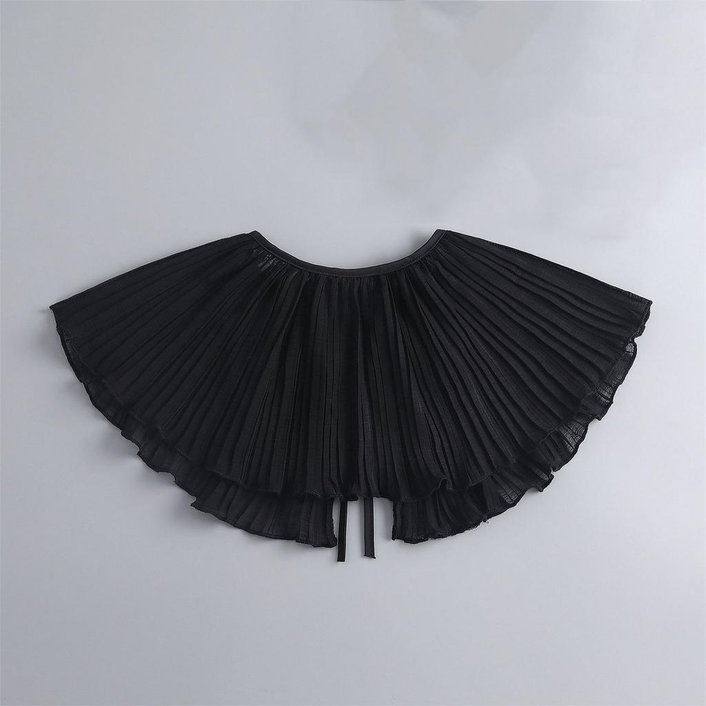 Black Bowknots Fake Collar for Women Shirt Blouse Detachable Collar for Sweater Necklace False Collar Shoulder Wraps Accessories