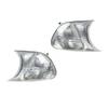 Autoscheinwerfer vorne Ecke Links Rechts Klarglas Blinker Leuchten Ersatz für 3er E46 1998-2001
