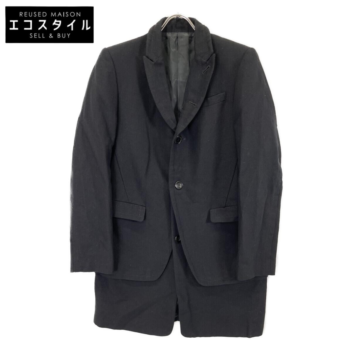 

UNDERCOVER Navy N4105 Cotton Blend Layered Coat coat 1 NavyUsed