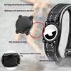 QR Code Waterproof Positioning Pet Collar with AirTag Protective Case Reflective Explosion-Proof Flashing Dog Collar
