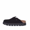 Birkenstock Papillio by Boston Chunky Level Suede Leather Size 37 1028317 and 1028402 Clogs, (24.0cm), Narrow, Black,