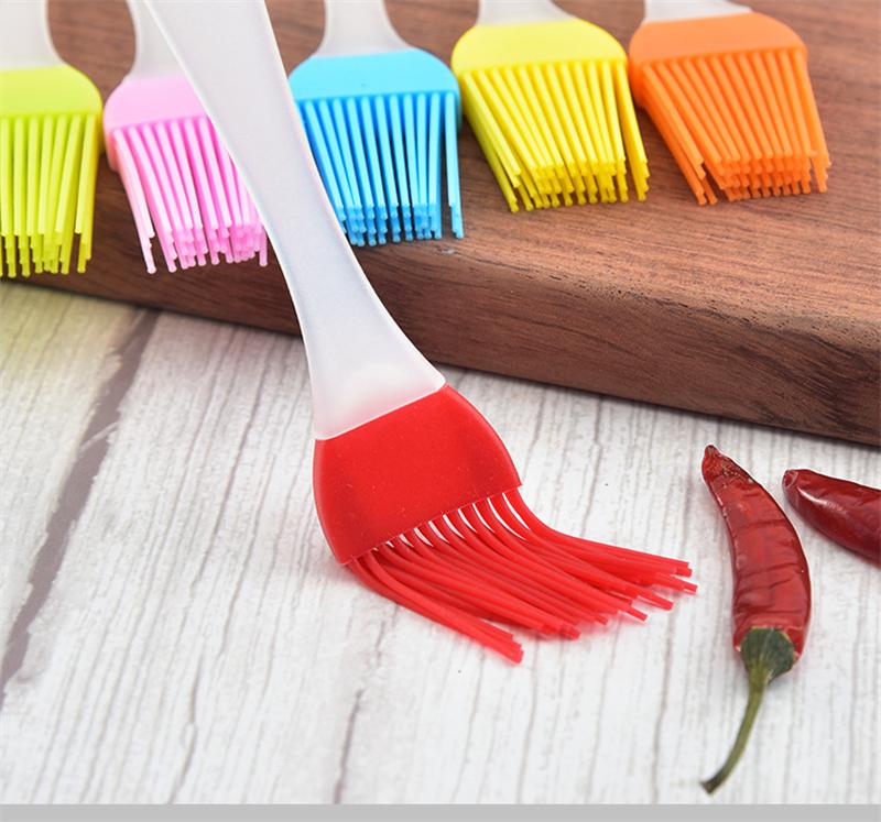 Silicone Basting Brush Pastry Barbecue Oil Brushes Baking Bakeware Bread DIY BBQ Brush For Kitchen Cooking Random Color
