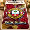 Flannel BlanketSouthampton FC Custom Name Text Personalized Soft Warm Throw Blanket Home Decor Gift