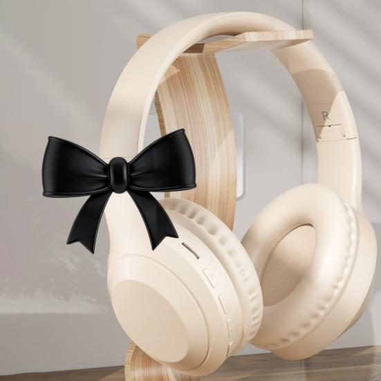 1/2 Pairs Headphone Silicone Bow Decoration Universal 3D Headset Decorative Bow Clip Women Headphone Attachment Accessory